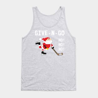 Hockey Santa Give N Go Ho! Ho! Ho! Tank Top